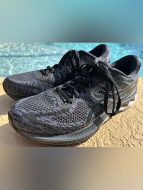 Asics GEL Kayano 27 Black Gray Running Shoes 1012A715 Women’s Shoes Size 11.5